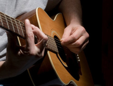 Imagen tocando guitarra Tutoriales de canciones para guitarra